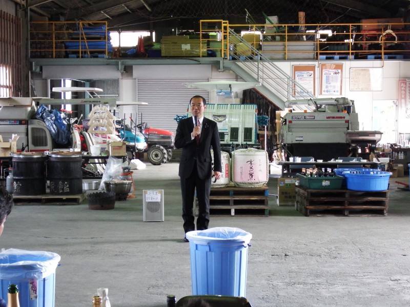 別所町田植え挨拶