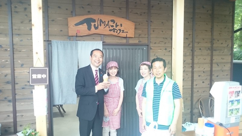 都麻乃郷あじさいまつりTUMAこいカフェ