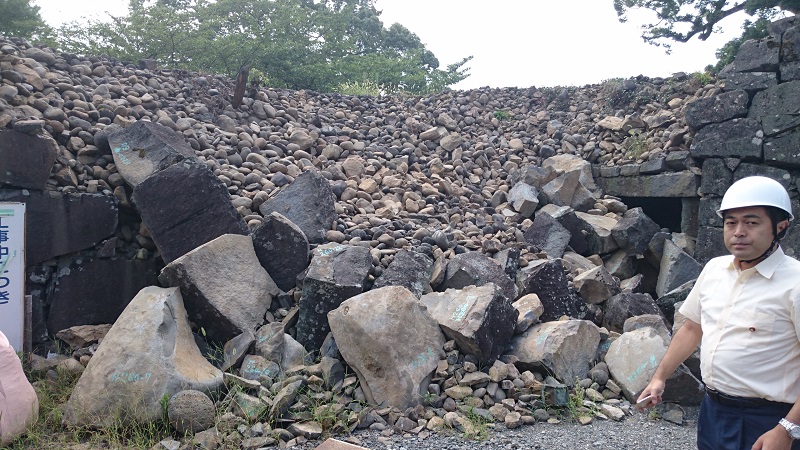 財金熊本地震熊本城石垣